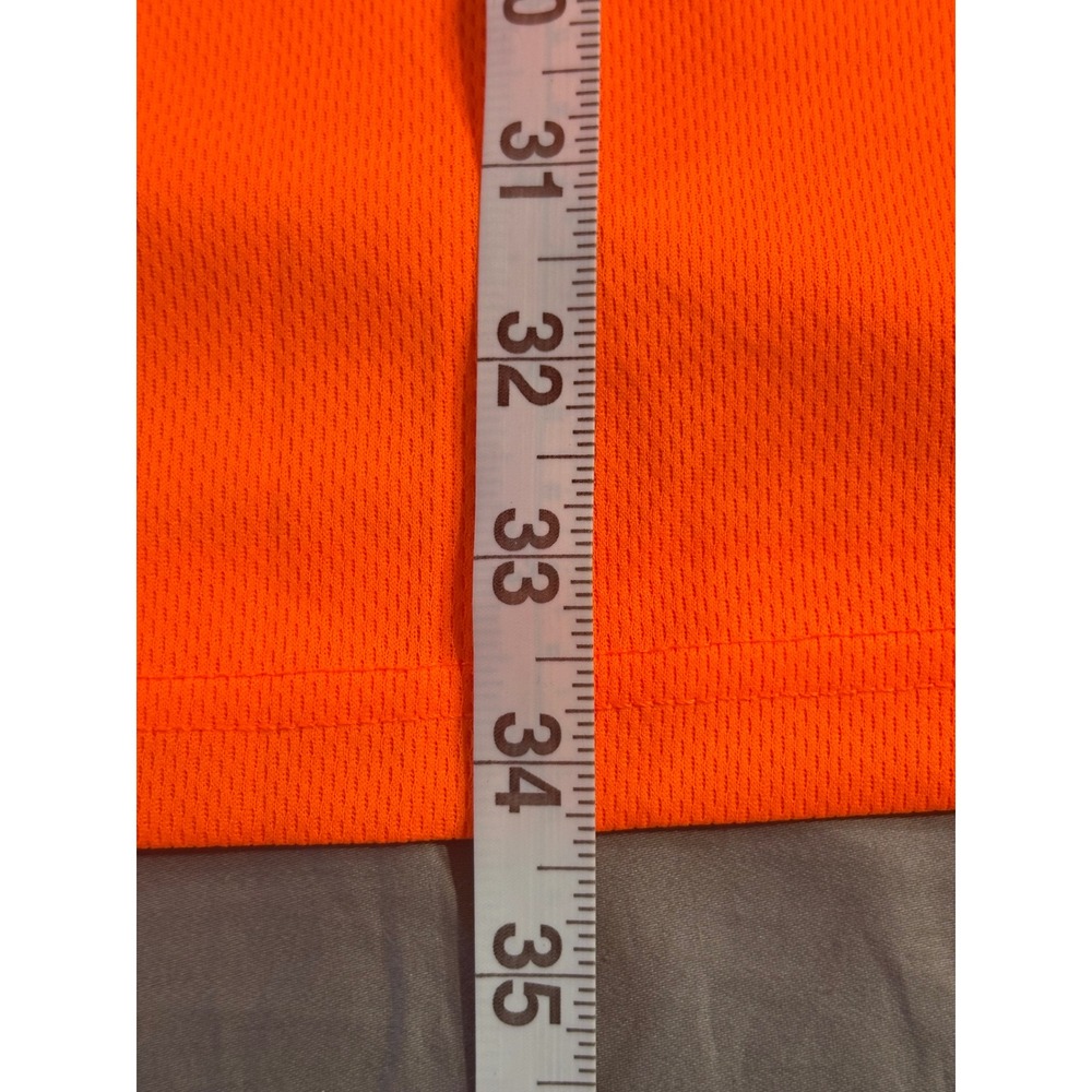 Safety Shirt Hi-Vis Orange Reflective Class 3 Type R T2012 Mens 5XL Work Tee - Picture 5 of 5